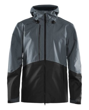 Craft Block Shell Jkt Maend Asphalt Black