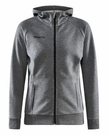 Craft Core Soul Full Zip Hood Kvinder Dk Grey Melange