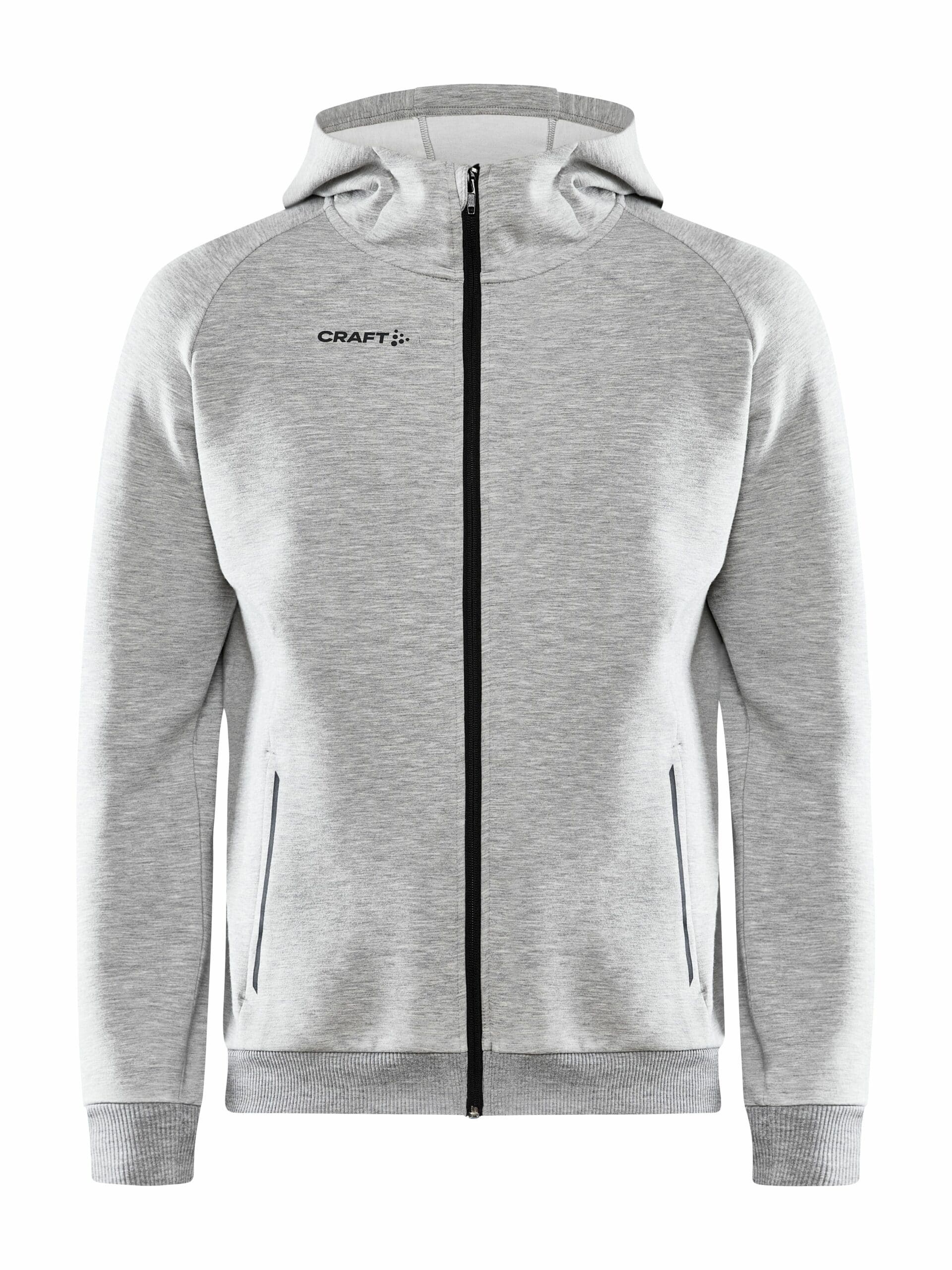 Craft Core Soul Full Zip Hood Maend Grey Melange