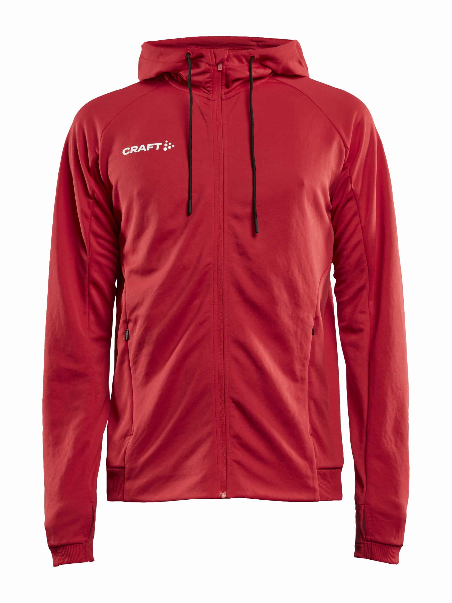 Craft Evolve Hood Jacket Maend Bright Red