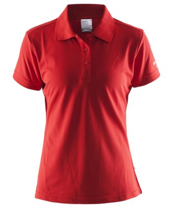 Craft Polo Shirt Pique Classic Kvinder Bright Red 38