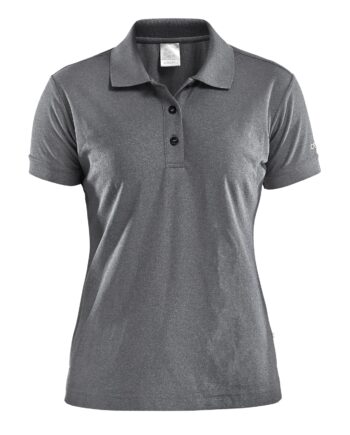 Craft Polo Shirt Pique Classic Kvinder Dark Grey Melange 38
