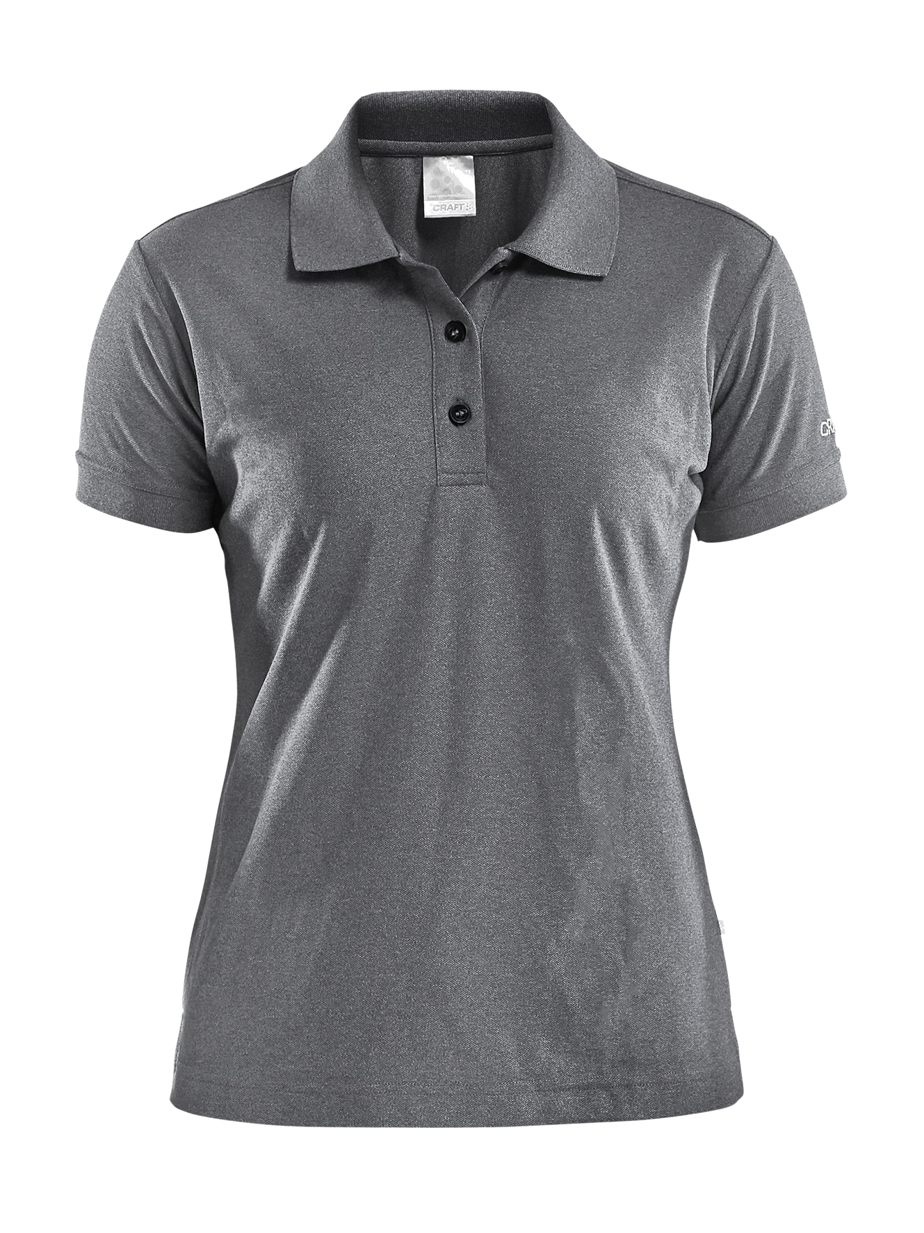 Craft Polo Shirt Pique Classic Kvinder Dark Grey Melange 38
