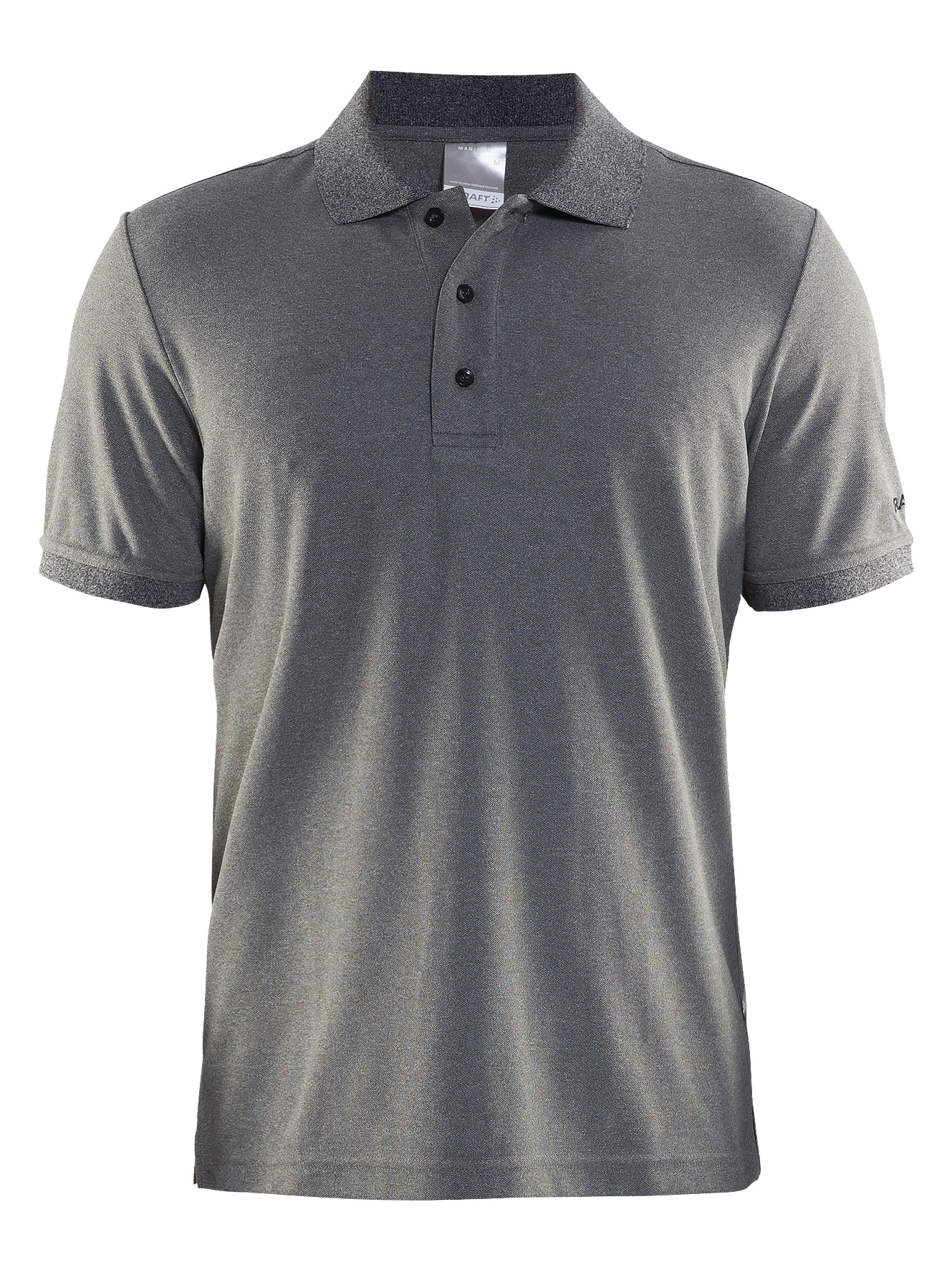 Craft Polo Shirt Pique Classic Maend Dark Grey Melange Xxx
