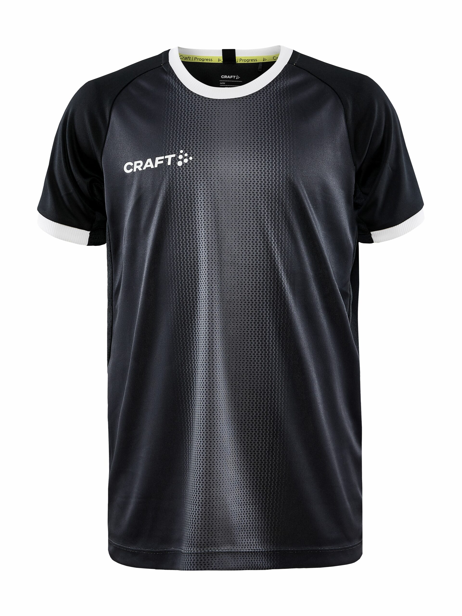 Craft Progress Graphic Jersey Jr Black White 134 140