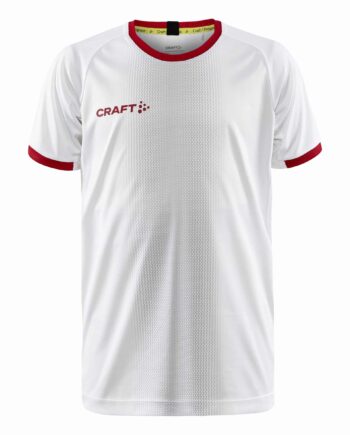Craft Progress     Graphic Jersey Jr White Bright Red 146 152