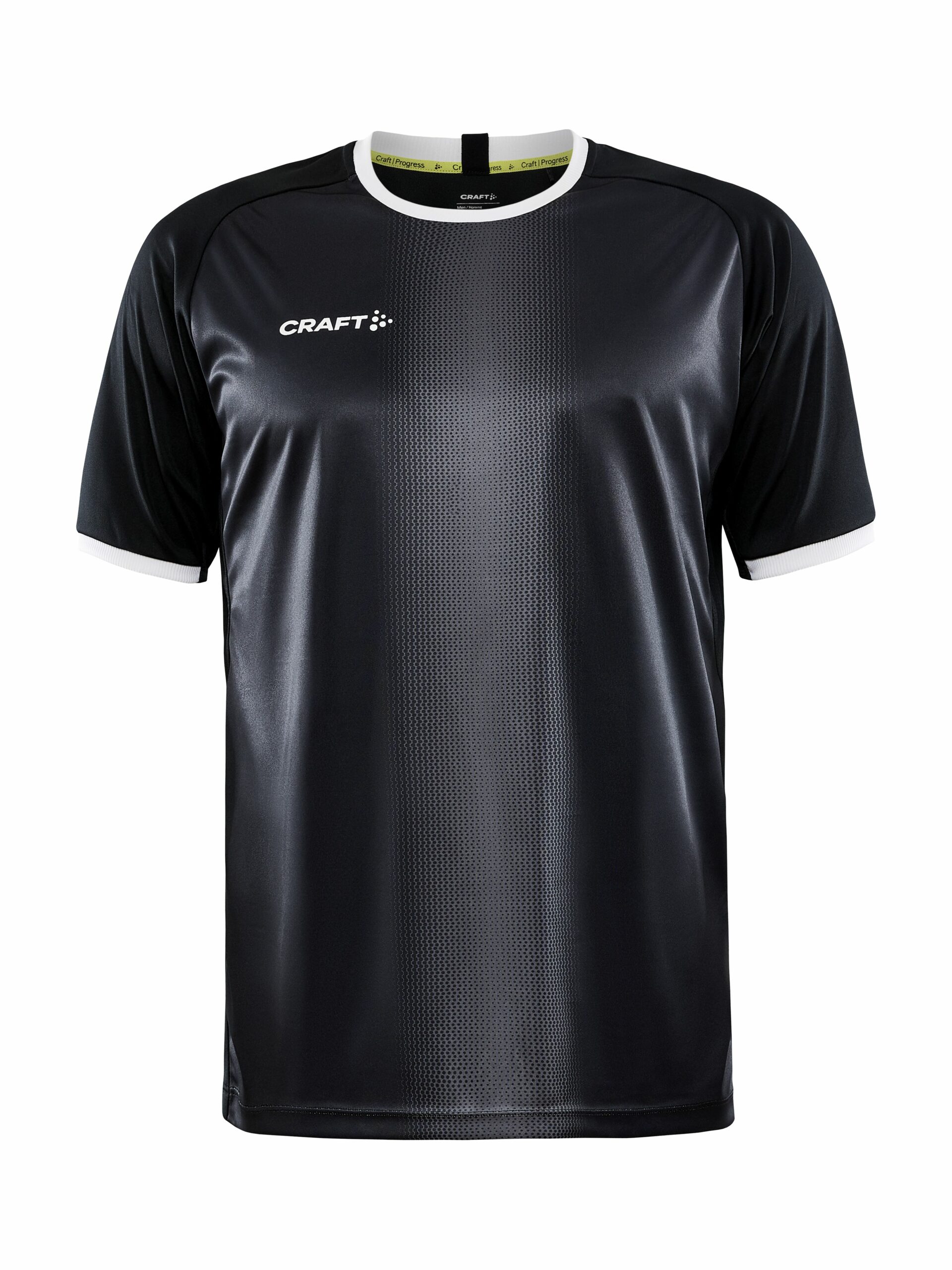 Craft Progress Graphic Jersey Maend Black White
