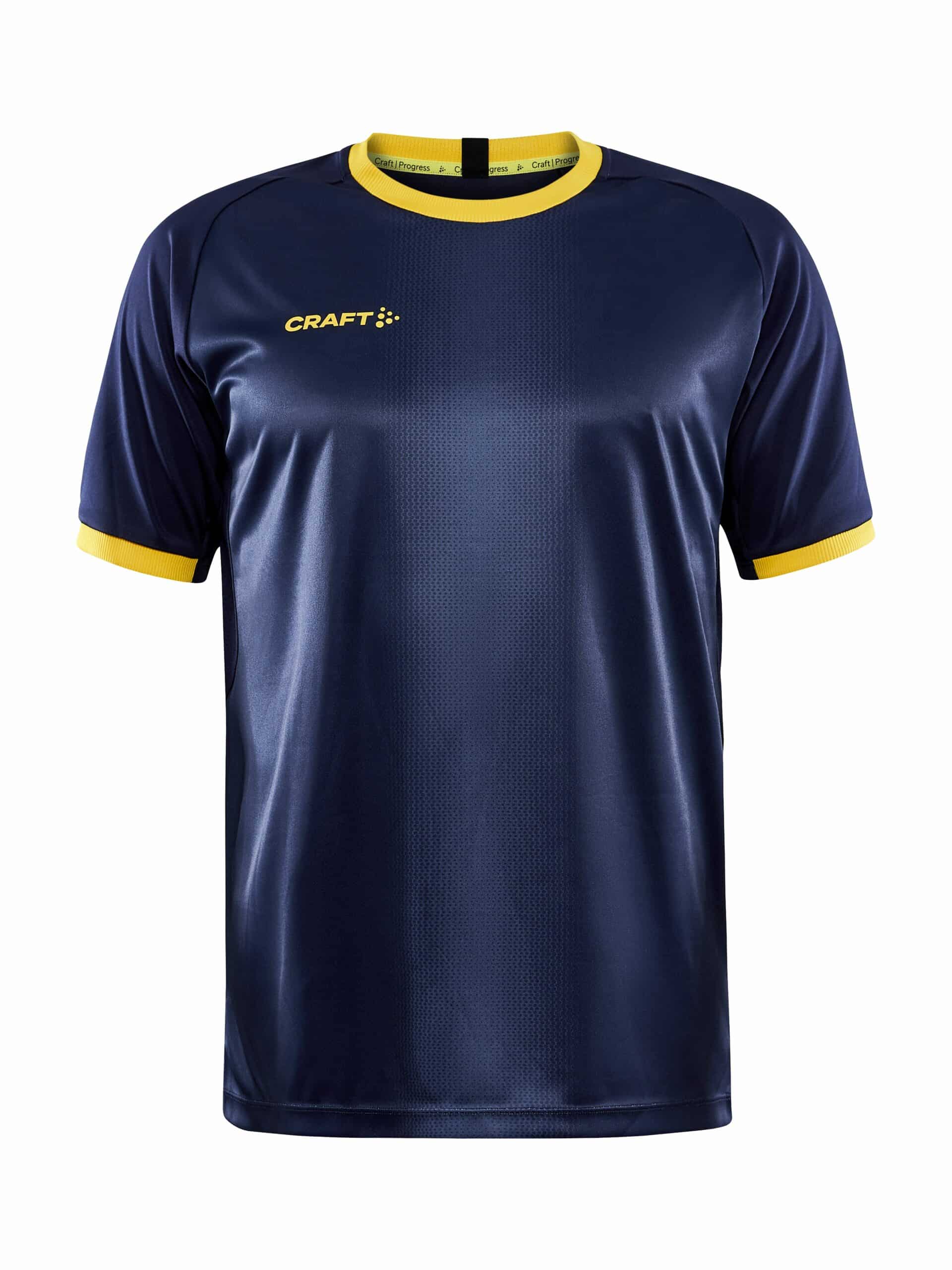 Craft Progress Graphic Jersey Maend Navy Sweden Yellow
