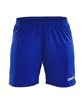 Craft Progress Short Contrast Kvinder Club Cobolt Sweden Yellow