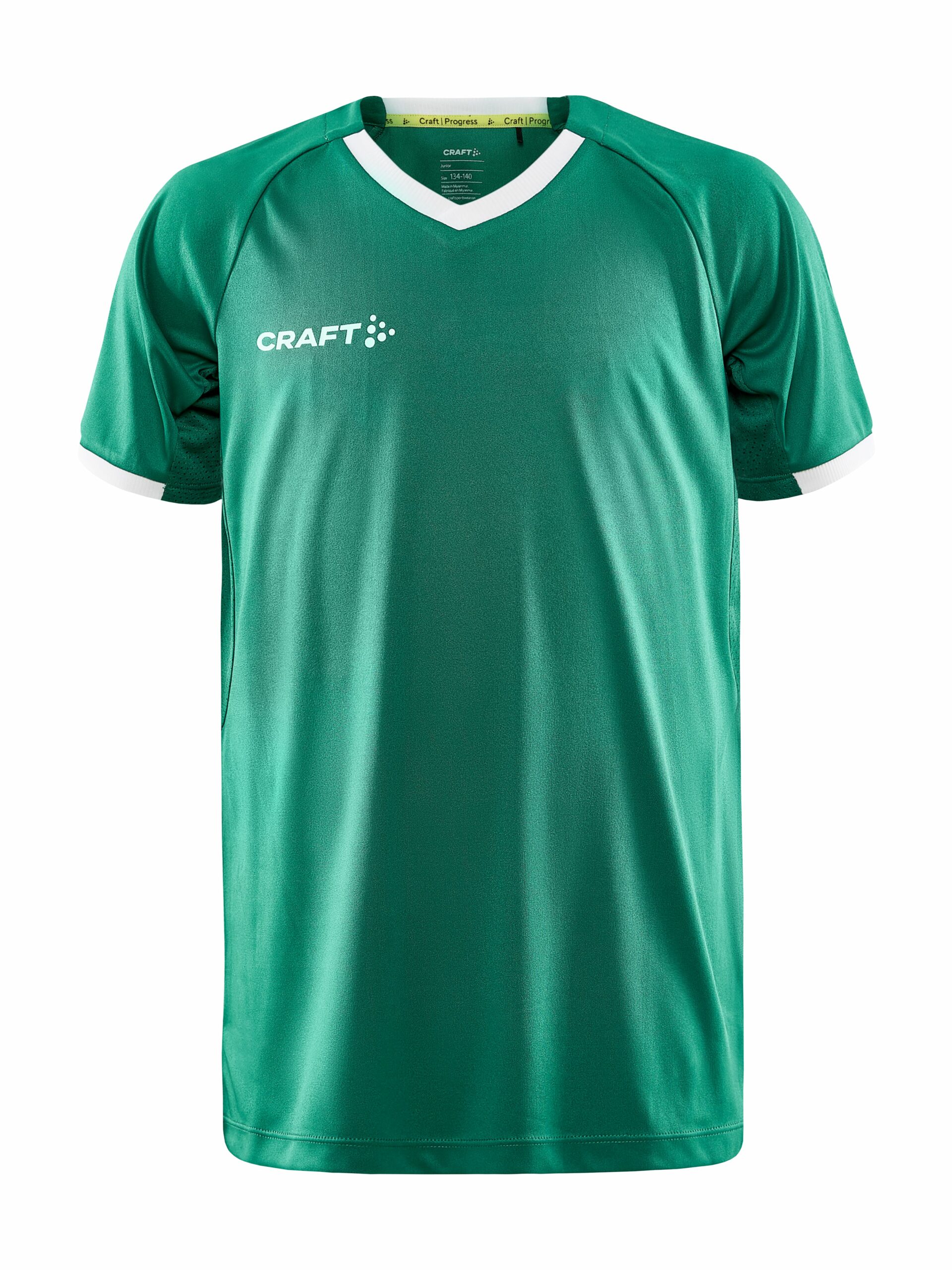 Craft Progress Solid Jersey Jr Team Green 158 164