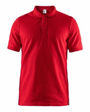 Craft Casual Polo Pique Maend Bright Red