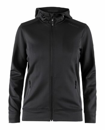 Craft Noble Full Zip Hood Kvinder Black