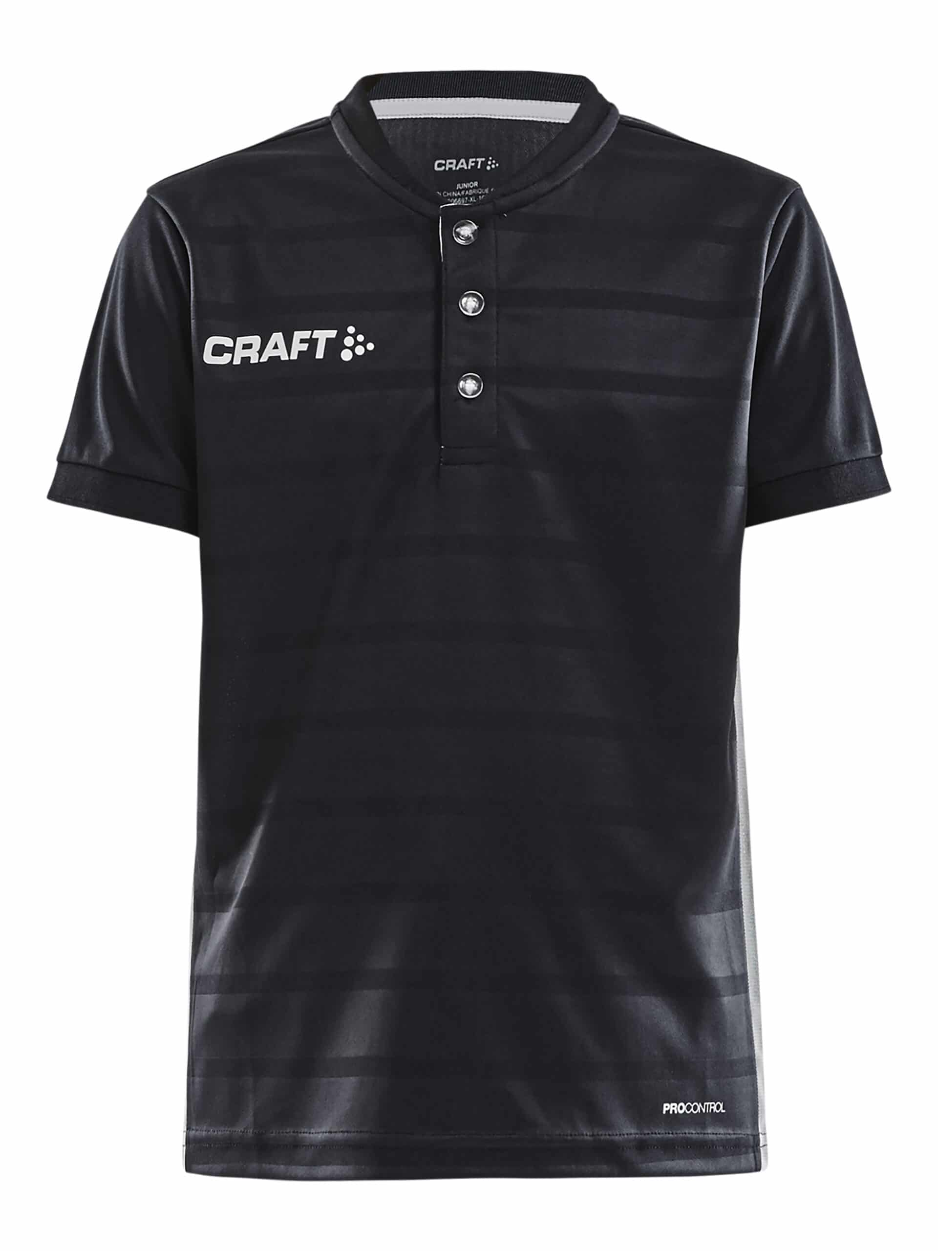Craft Pro Control Button Jersey Jr Black White 146 152