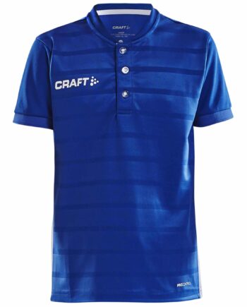 Craft Pro Control Button Jersey Jr Club Cobolt White 134 140
