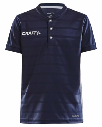 Craft Pro Control Button Jersey Jr Navy White 122 128