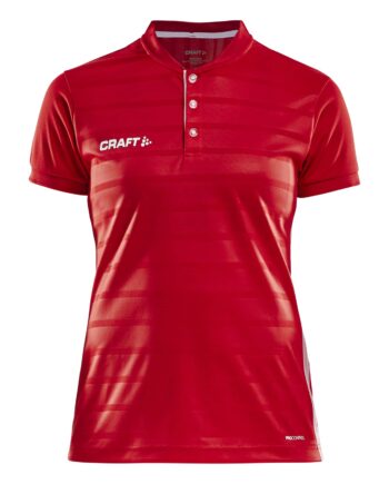 Craft Pro Control Button Jersey Kvinder Bright Red White Xs