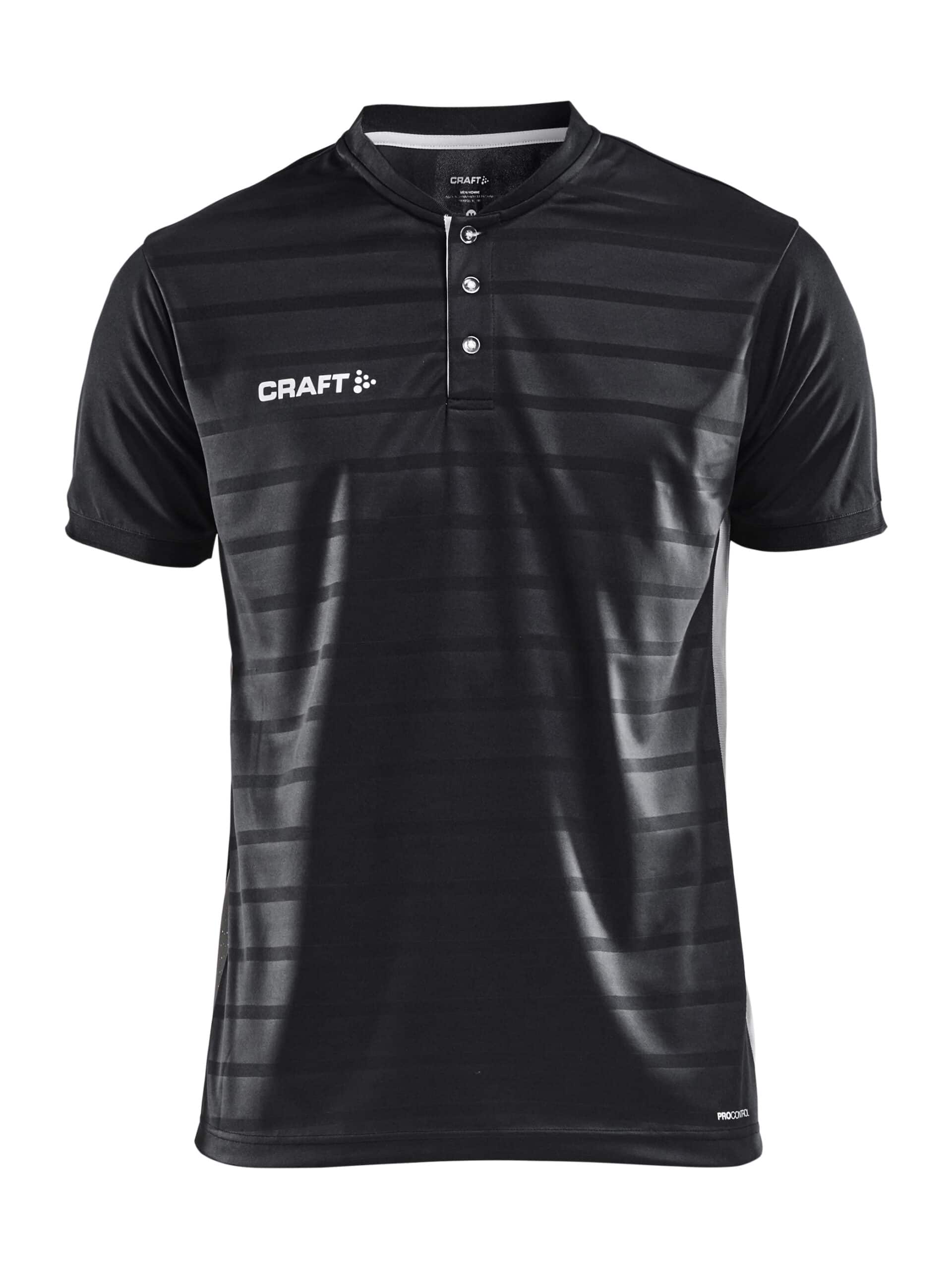 Craft Pro Control Button Jersey Maend Black White