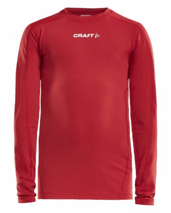 Craft Pro Control Compression Long Sleeve Jr Bright Red 146 152