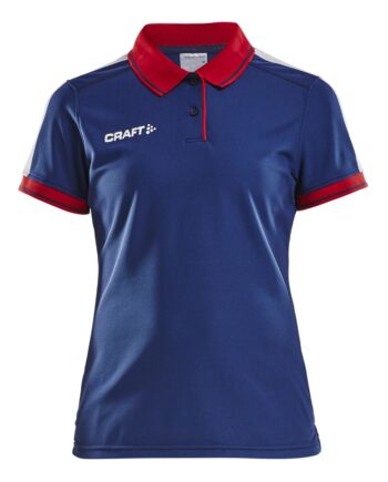 Craft Pro Control Poloshirt Kvinder Navy Bright Red