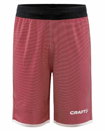 Craft Progress Reversible Basket Shorts Jr Bright Red White 134 140