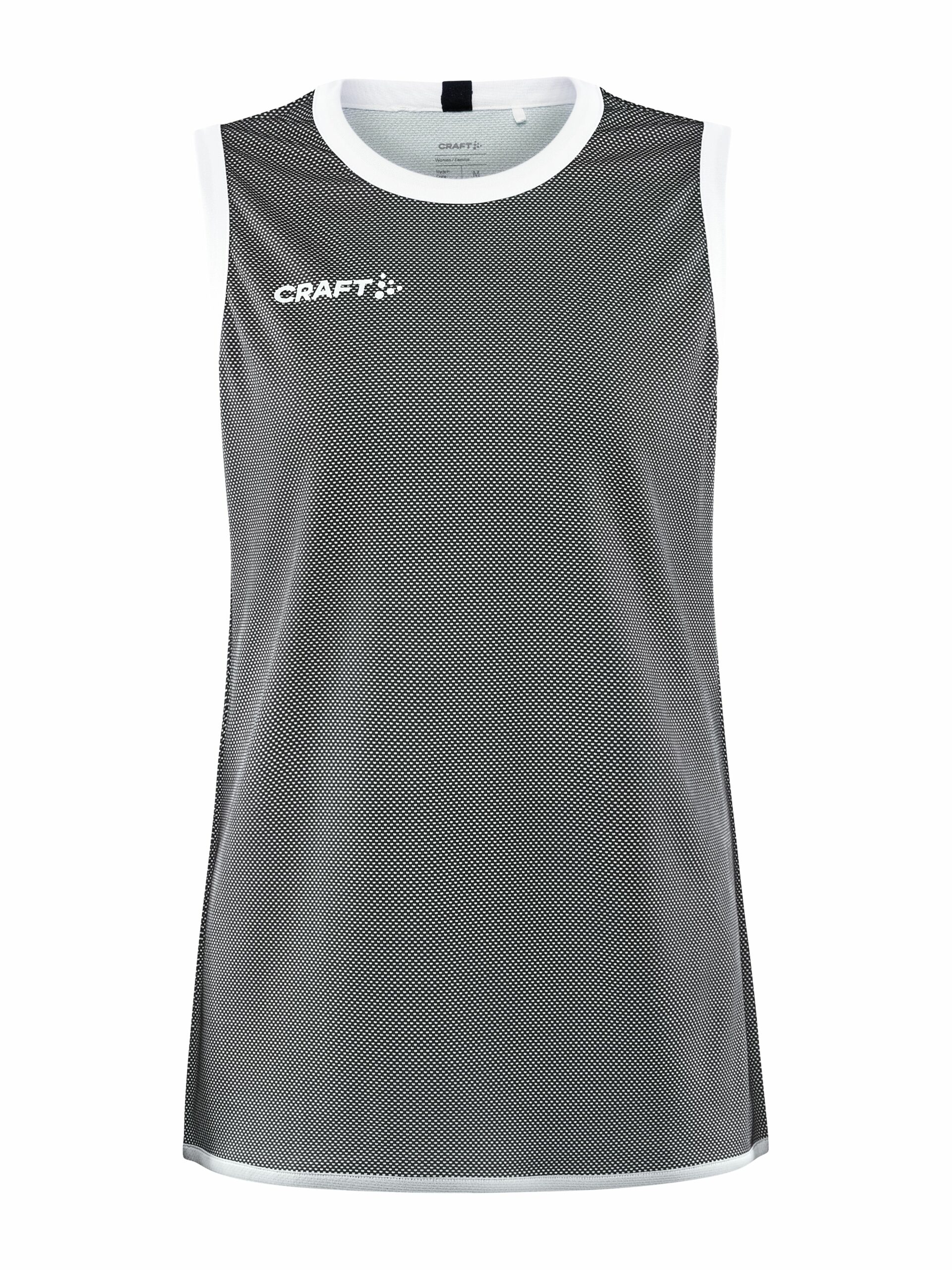 Craft Progress Reversible Basket Singlet Kvinder Black White Xs