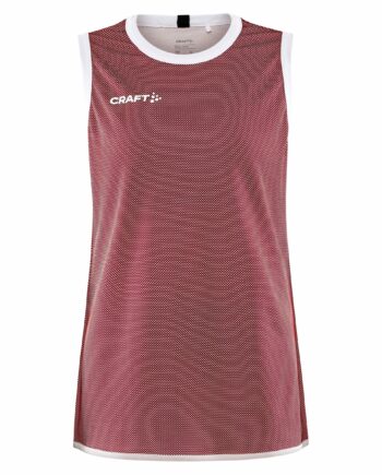 Craft Progress Reversible Basket Singlet Kvinder Bright Red White