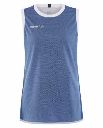 Craft Progress Reversible Basket Singlet Kvinder Club Cobolt White