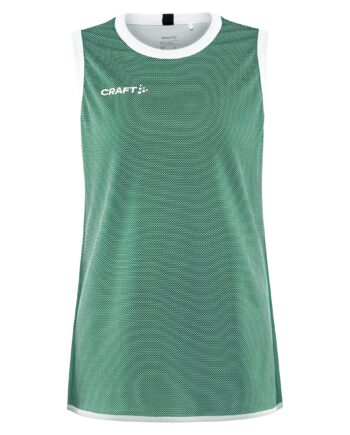 Craft Progress Reversible Basket Singlet Kvinder Team Green White
