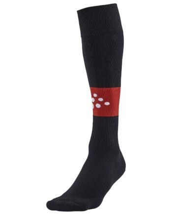Craft Squad Sock Contrast Black Bright Red 28 30