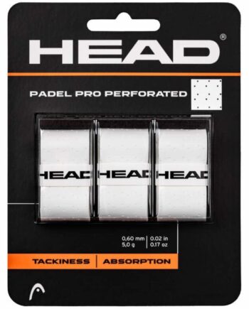 Head Padel Pro Perforeret  -pak Hvid Overgrip