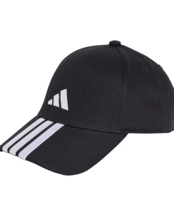 Adidas  -stripes Baseball Cap  Black