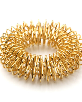 Akupressur Ringe   Finger Roller  Guld