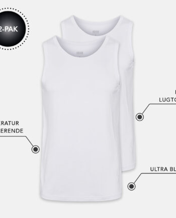 Iq Sox Bambus Undertrøje Hvid   -pack  Medium