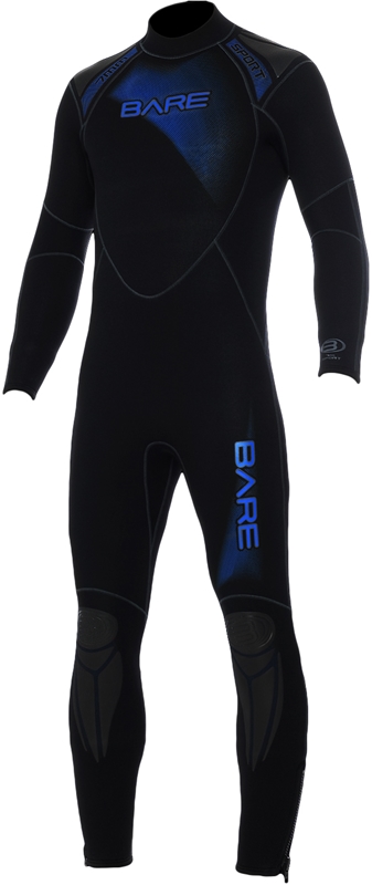 Bare Våddragt Blue 5mm