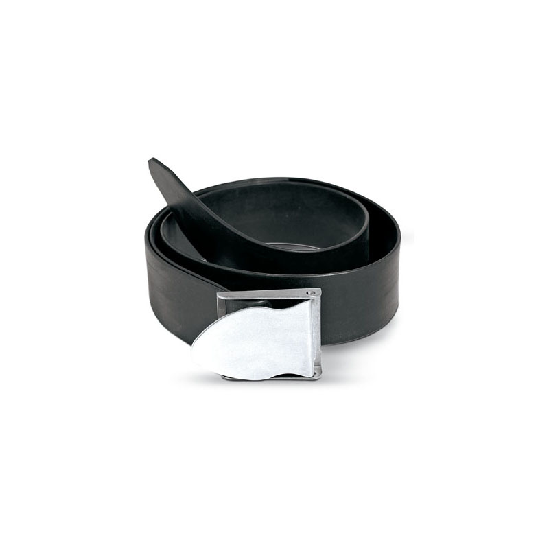 Beuchat Blybælte Gummi Steel Buckle
