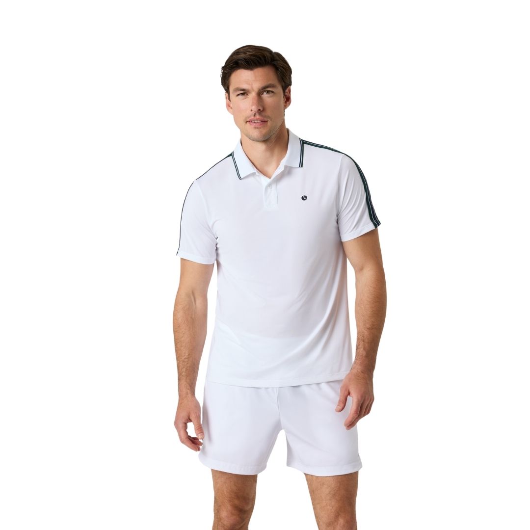 Björn Borg Ace Retro Polo Shirt Brilliant White