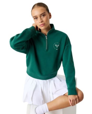 Björn Borg Half Zip Sweatshirt  Posy Green  Xs
