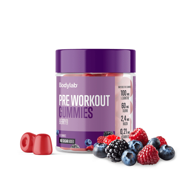 Bodylab Pre Workout Gummies 60 Stk Berry