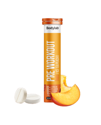 Bodylab Pre Workout Tabs  20 Stk  Ice Tea Peach
