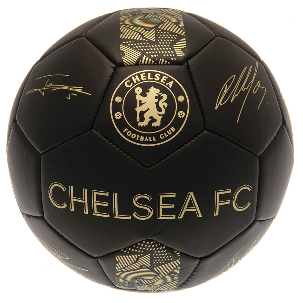 Chelsea Fc Foldbold Sort Guld Størrelse