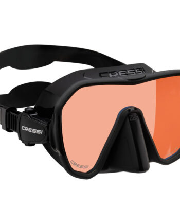 Cressi Z2s Dykkermaske Sort   Blå   Orange Glas