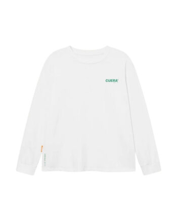 Cuera Offcourt Logo Long Sleeve Tee  White    Green