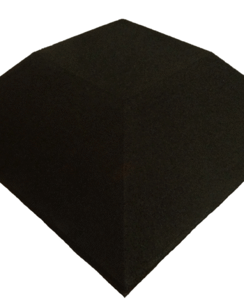 Ergofloor Ergoplay Impact Gummifliser   Faldunderlag Hjørne 500x500x75 Mm Sort