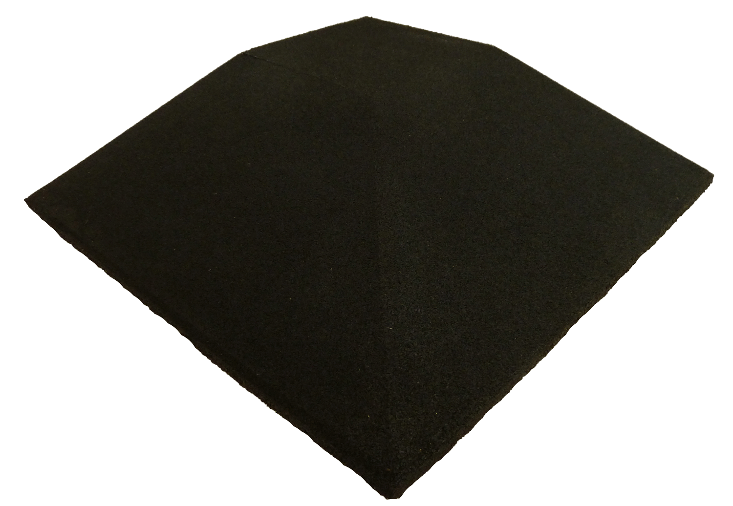 Ergofloor Ergoplay Impact Gummifliser   Faldunderlag Hjørne 500x500x90 Mm Sort