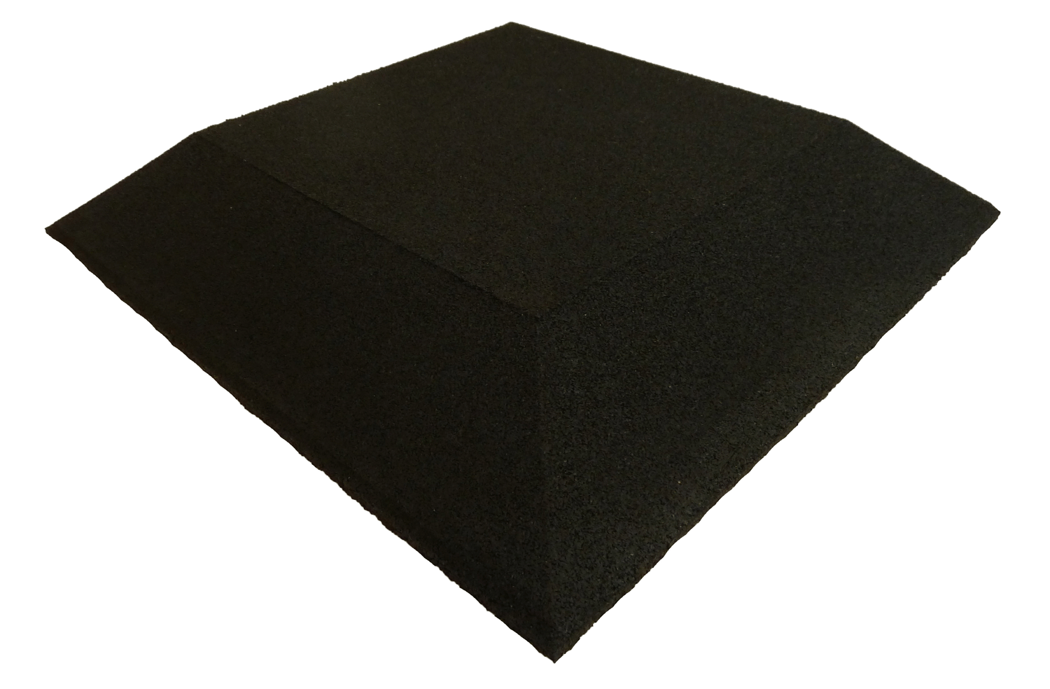 Ergofloor Ergoplay Impact Gummifliser   Faldunderlag Hjørne 500x500x45 Mm Sort
