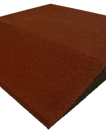 Ergofloor Ergoplay Impact Gummifliser   Faldunderlag Rampe 500x500x60 Mm Rød