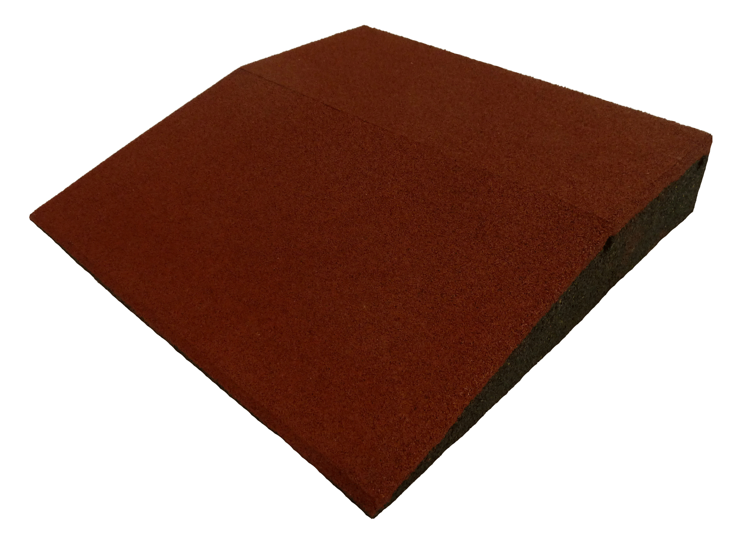 Ergofloor Ergoplay Impact Gummifliser   Faldunderlag Rampe 500x500x90 Mm Rød