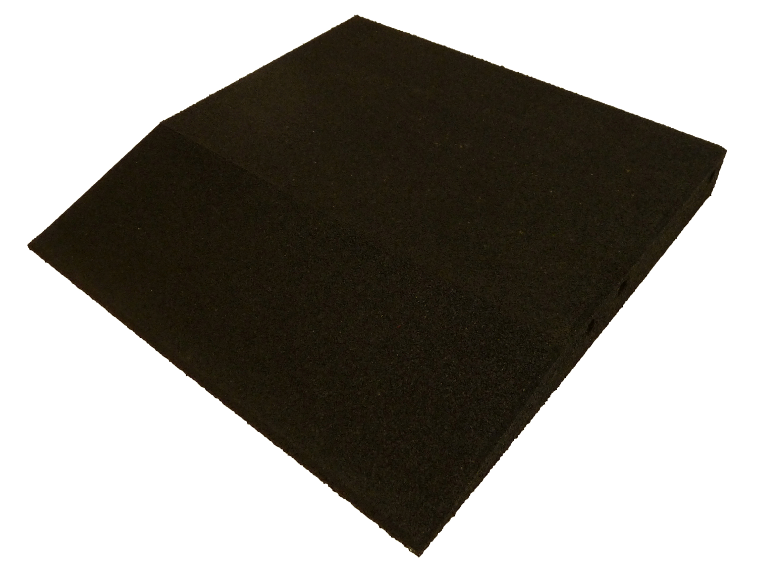 Ergofloor Ergoplay Impact Gummifliser   Faldunderlag Rampe 500x500x75 Mm Sort