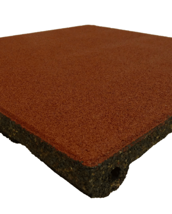 Ergofloor Ergoplay Impact Gummifliser   Faldunderlag 500x500x45 Mm Rød