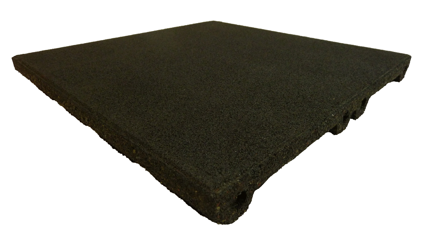 Ergofloor Ergoplay Impact Gummifliser   Faldunderlag 500x500x75 Mm Sort